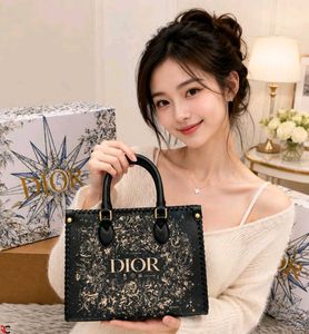 DIOR* *BRAIDED CELESTIAL PRINT HANDBAG WITH WHIPST