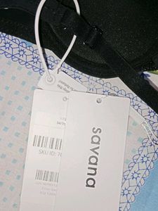Savana Black Bra