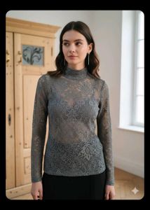 Elegant Lace Long Sleeve Top