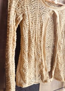 Boho Crochet Knit Cardigan