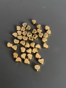 Gold Heart Charms Bulk
