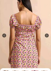 Floral Print Puff Sleeve Dress size- S