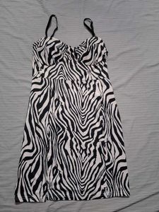 Zebra Print Mini Dress