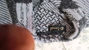 Geometric Print Button-Up Cardigan
