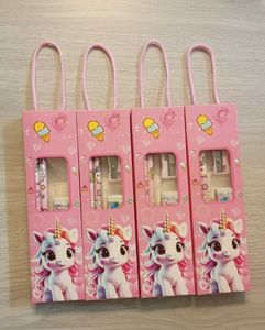 Set of 4 Unicorn 🦄 Pencil eraser sharpner & sca