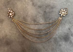 Exquisite Floral Crystal Hair Chain
