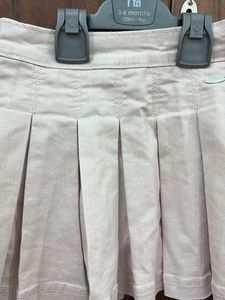 Girls Pink Pleated Skirt