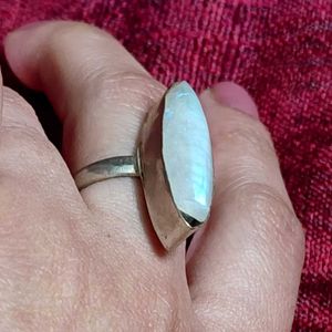 Moonstone Cut Stone Ring