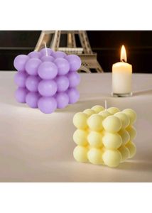 bubble candle set of 2