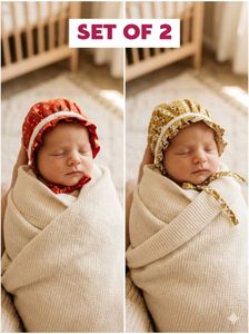 Set of 2 Baby Bonnets