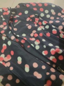 Cute Polka Dot Fleece Jacket