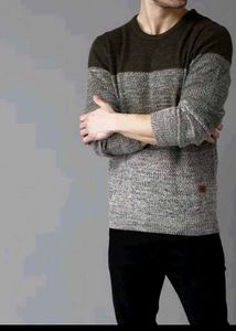 Men's Color Block Knit Sweater