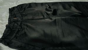 Black Satin Pants