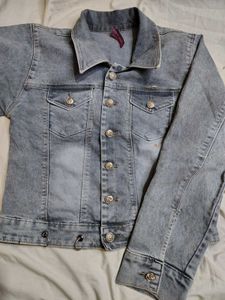 Stylish Washed Denim Jacket