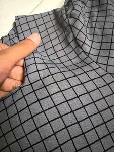 Chic Grey Checkered top