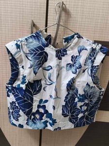 Chic Blue Floral Jacket