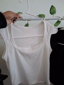 Pink Ribbed Tank Top