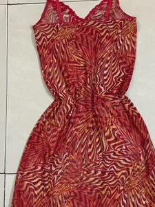 Patterned Slip Dress