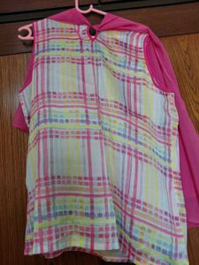 AND Chic pink high-low sleeve top size 16