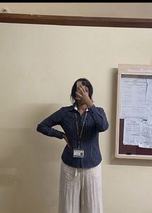 Striped Button-Up Shirt