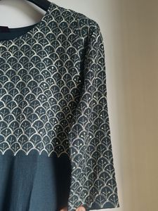bottle green kurti
