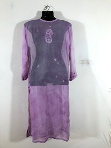 Purple Emboridered Kurta(Women’s)
