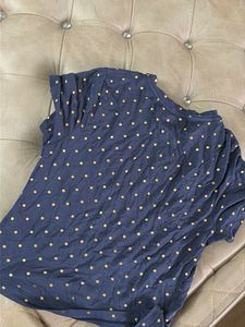 Navy Blue Polka Dot T-Shirt