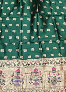 Elegant Green Silk Saree