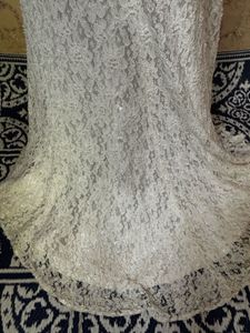 Elegant White Lace Bridal Gown