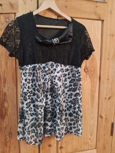 Elegant Leopard Print Party Dress