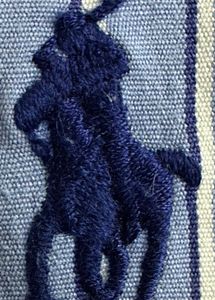 Authentic Polo RL Dress Shirt Blue Striped