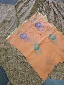 Elegant Printed Ethnic Skirt with Dupatta