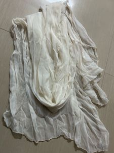 Sheer Cream Dupatta