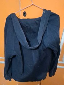 Black Zip-Up Hoodie