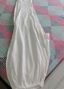 Cream Kurta Pajama Set with Dupatta.