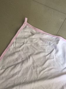 Baby Pink Hooded Towel with Bunny Applique