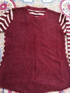 Cozy Striped Sleeve Sweater