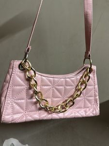 Chic Quilted Pink Bag