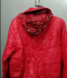 Red Quilted Padded Jacket