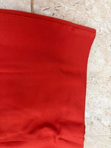 Vibrant Orange Flare Pants