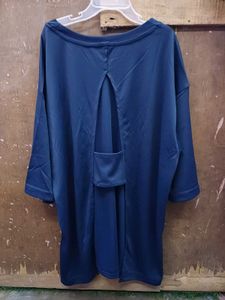 Shein Medium Length Drop Shoulder Back Cut-Out