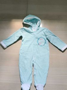 Cute Baby Girls Light Blue Sleepsuit