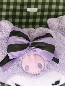 Kawaii Sanrio kuromi face Plushie / Pillow