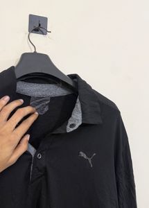 Men's Puma Black Polo Shirt