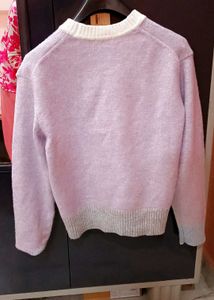 Lavender Knit Pullover Sweater for girls