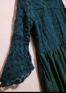 Dark Green Kurti For Girl Or Women 36 Bust