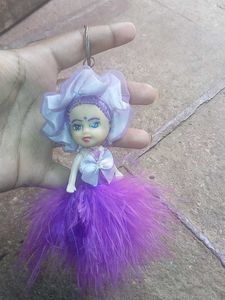 Purple Doll Keychain
