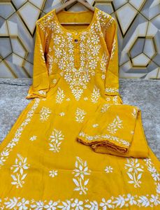Handcrafted Lucknowi Palazzo Set