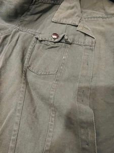 Olive Green Denim Jacket