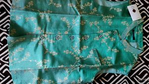 Teal Floral Print jacket